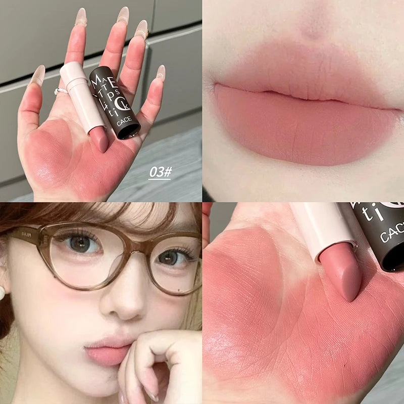 CACE Velvet Matte Lipstick | Waterproof Long-Lasting Lip Stain Matte Lipstick QXL