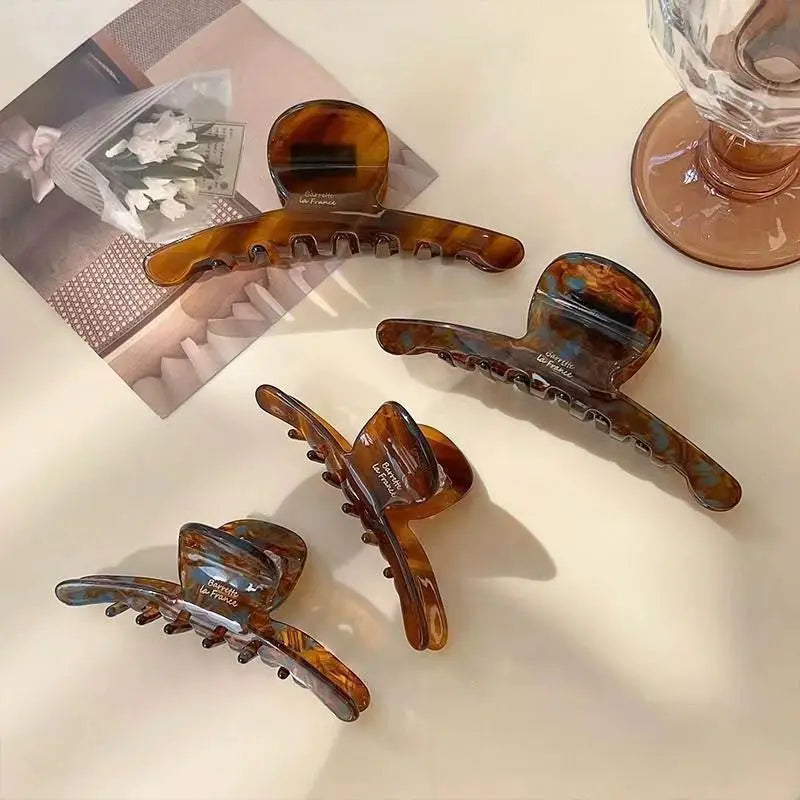 Elegant Shark Jaw Hair Clip for Women | 1–2 Pcs Set Shark Jaw Hair Clip QXL