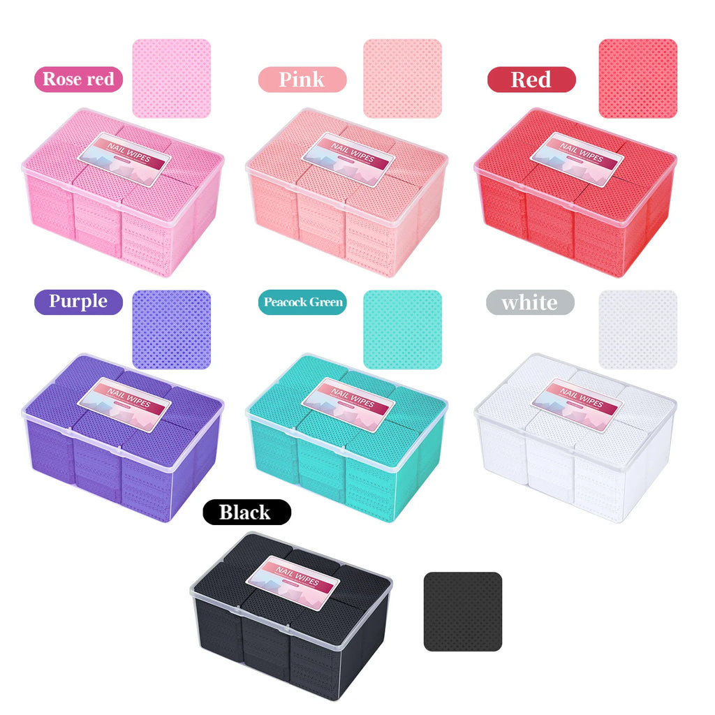1080-Pack Lint-Free Nail Polish Remover Wipes | Salon & Home Nail Remover Wipes QXL