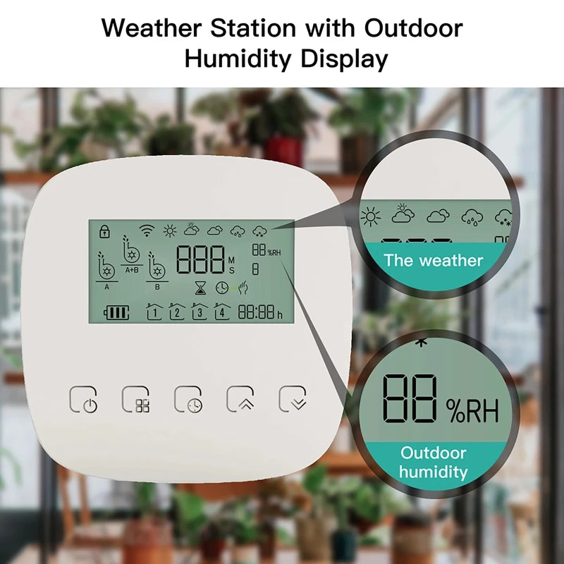 Dreamburgh WiFi Smart Drip Irrigation Timer | Tuya Alexa Smart Irrigation Timer QXL