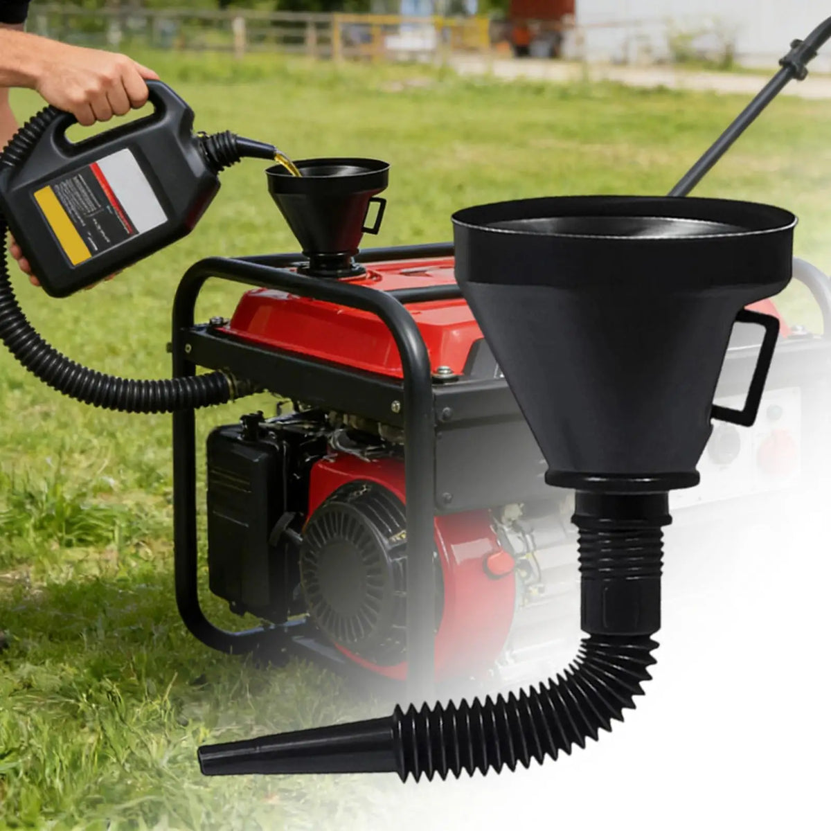Flexible Automotive Oil Funnel | Car Motorcycle RV Fluid Transfer Automotive Oil Funnel QXL