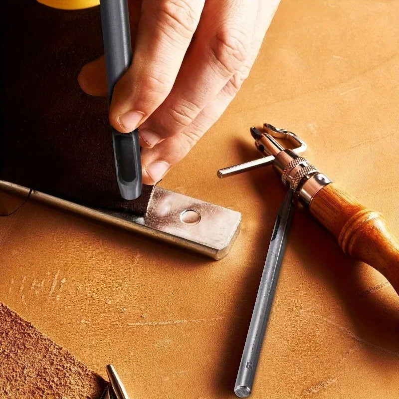 4-Piece Leather Hole Punch Set | Belts, Canvas & Crafts Leather Hole Punch Set QXL