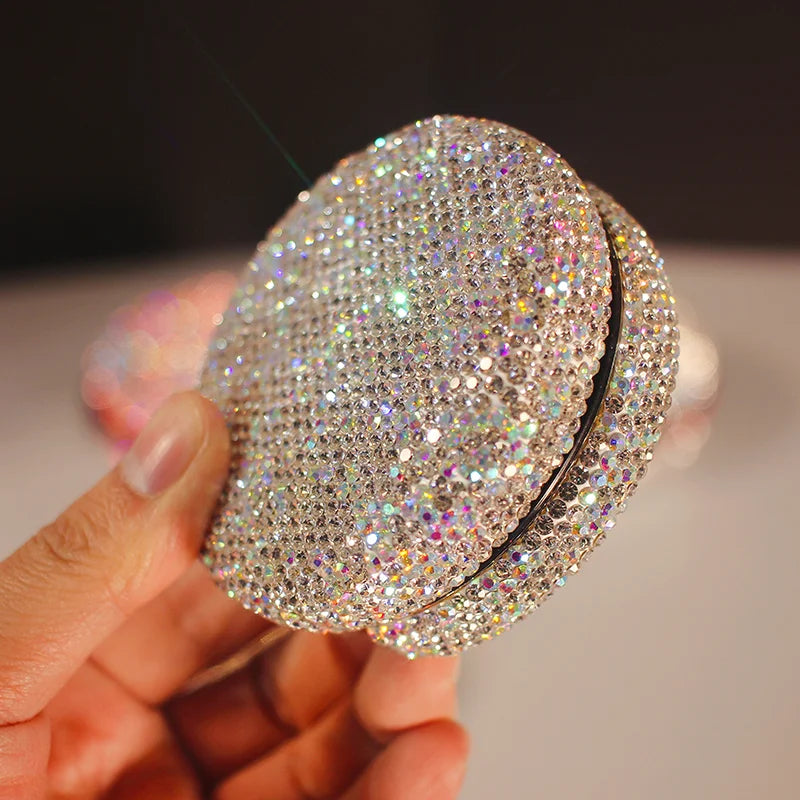 Diamond Air Cushion Foundation Case | Refillable BB Cream Compact Refillable Makeup Compact QXL