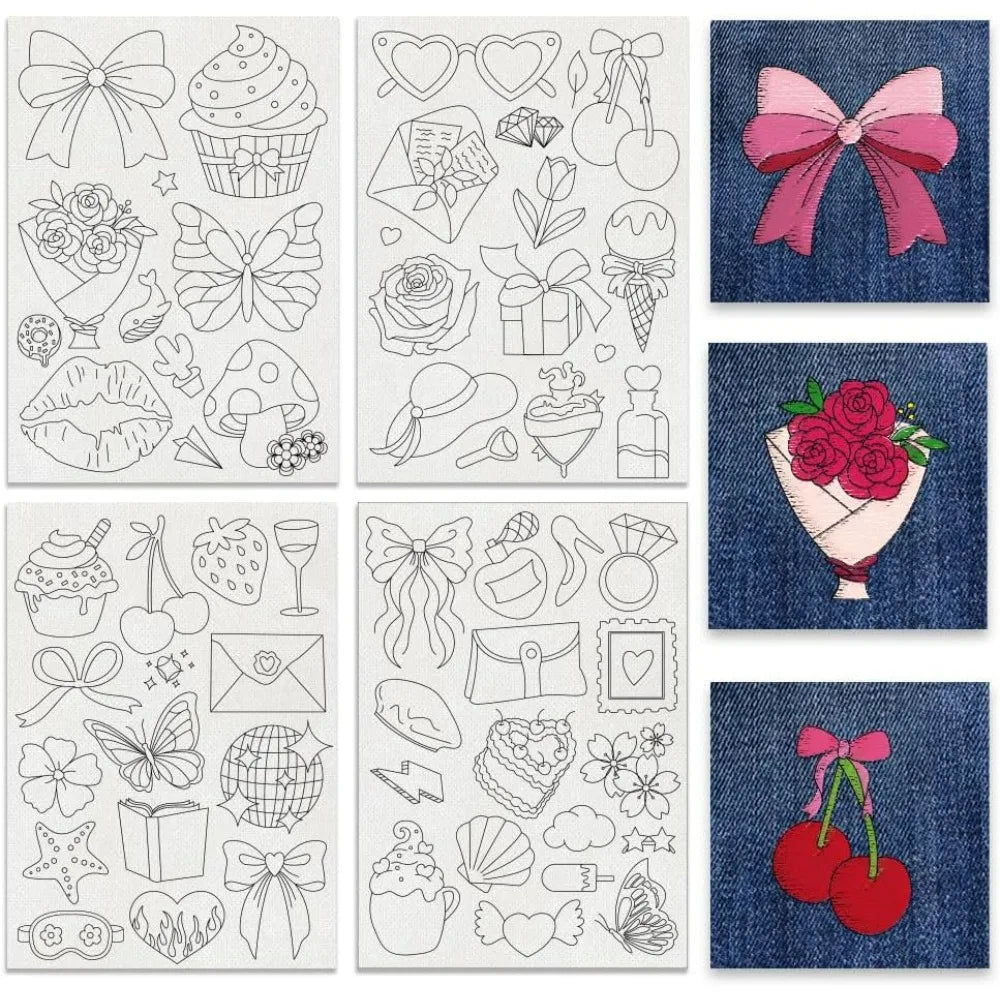 58-Pc Water Soluble Embroidery Stabilizer Sheets | DIY Patterns Embroidery Stabilizer Sheets QXL