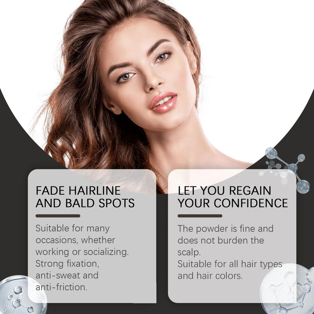 Eelhope Hairline Powder – Instant Root Cover, Waterproof 4g Hair Root Cover Powder QXL