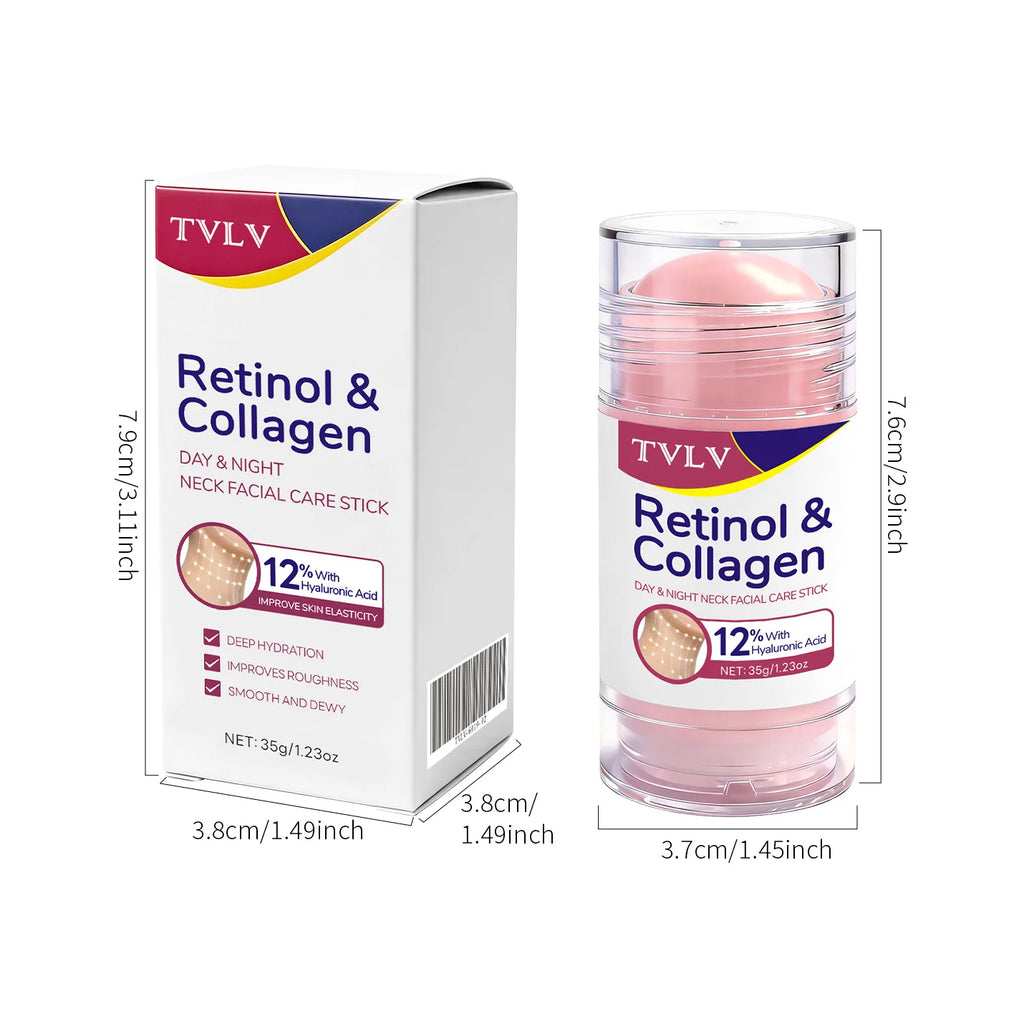 TVLV Retinol & Collagen Face & Neck Firming Stick 35g Facial Care Stick QXL