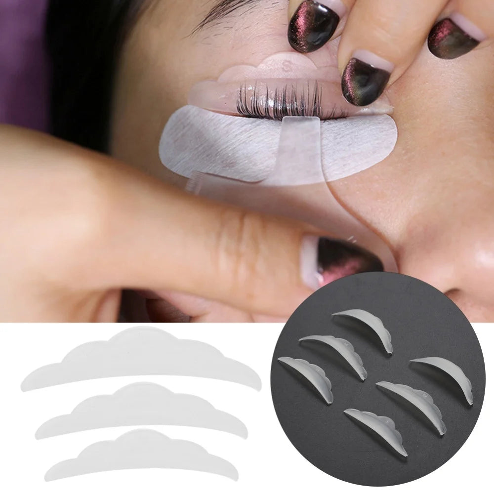 3-Pair Silicone Eyelash Lifting Pads | S, M & L Curl Shields Eyelash Lifting Pads QXL