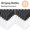 40-Pack Mini Glass Perfume Vials 5ml & 10ml | Refillable Sample Glass Perfume Vials QXL Glass 40PCS 5ml