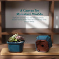 3-Pack Mini Ceramic Succulent Pots | Indoor Office Décor Ceramic Planter Pots QXL Default Title