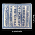 Silicone Nail Art Mold – Bowknot Teacup UV Gel Stencil Silicone Nail Mold QXL Transparent