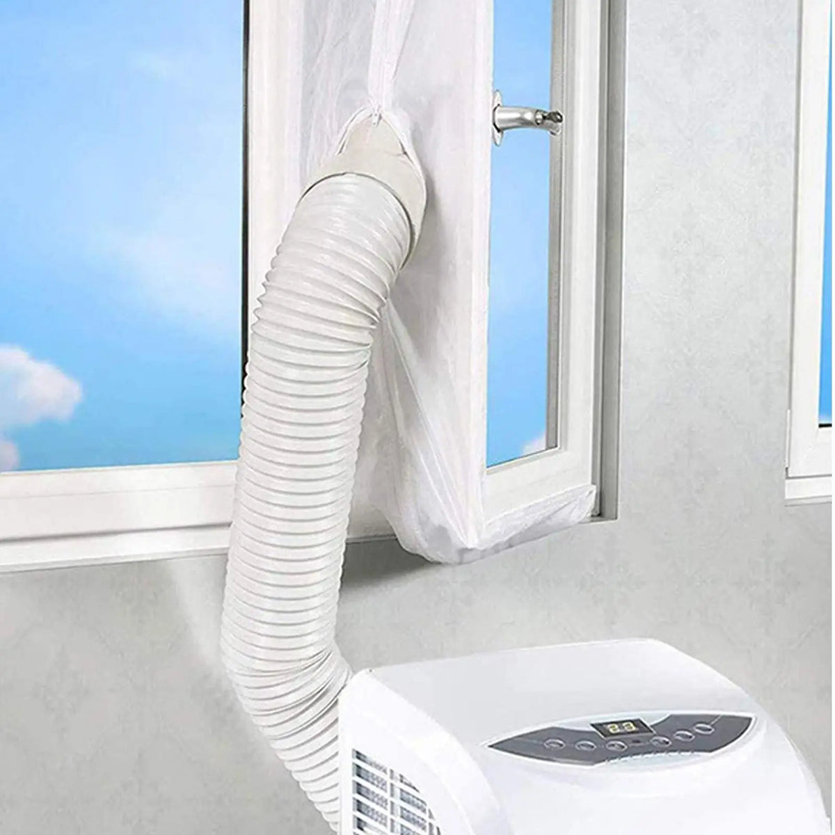 Universal Portable AC Window Seal Kit | Fabric Vent Panel AC Window Seal Kit QXL