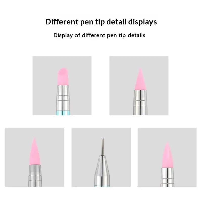 Silicone Nail Art Sculpting Pen – Carving, Embossing & Glue Nail Art Sculpting Pen QXL