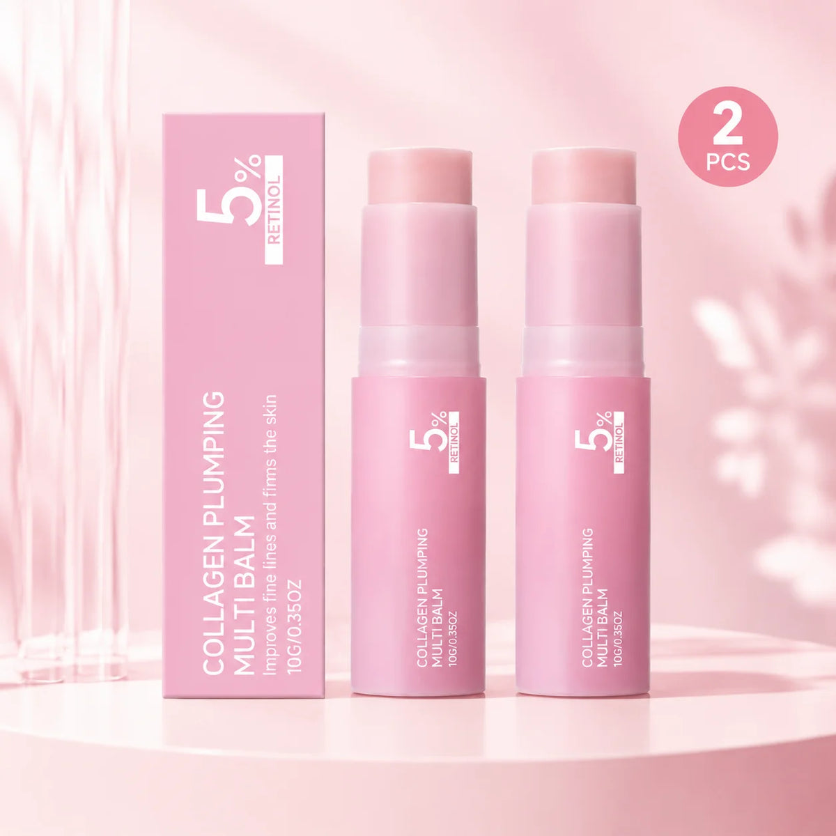 Pink Hydrating Balm Stick | Face & Neck Moisture Lock Moisturizing Balm Stick QXL