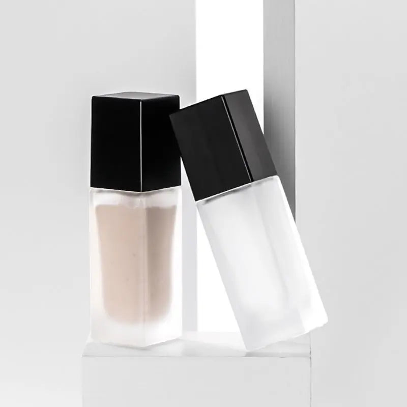 Glass Pump Bottle | Refillable Foundation Container 15–30ml Refillable Pump Bottle QXL