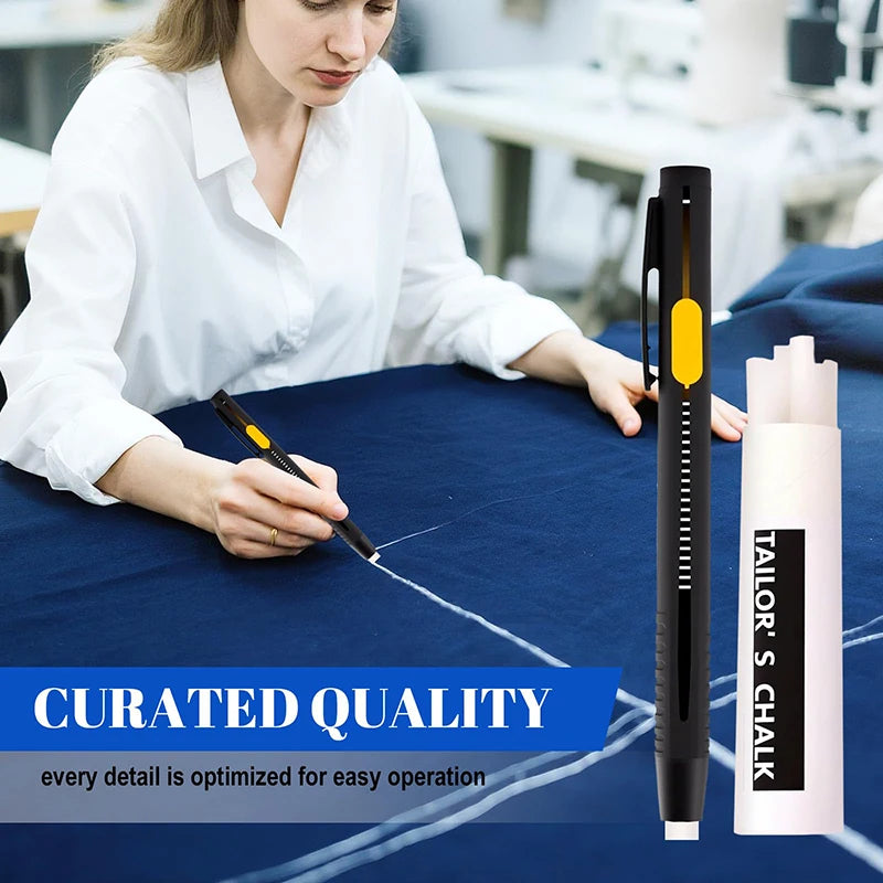 2-Pack Heat-Erasable Fabric Marker Pens + 20 Refills | Sewing Fabric Marker Pen QXL