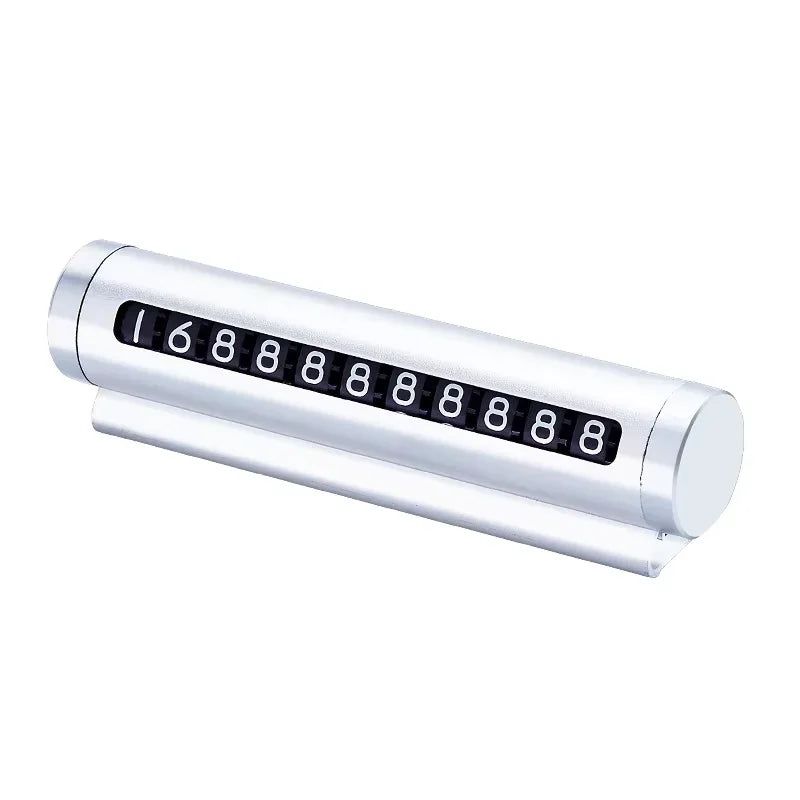 Aluminum Roller Temporary Parking Card | Adjustable Number Plate Parking Number Plate QXL 1pcs-s