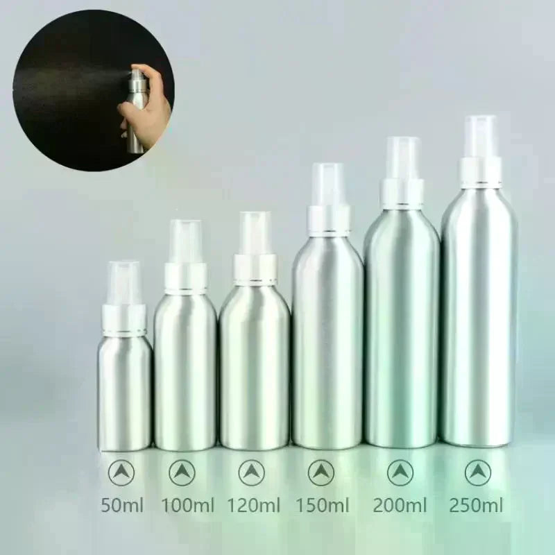 Empty Aluminum Spray Bottle | Metal Atomizer 50–250ml Metal Atomizer Bottle QXL