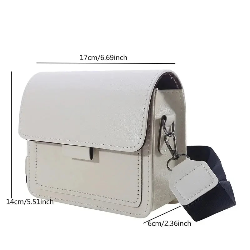 Women's PU Leather Crossbody Flap Bag | Fashion Shoulder Bag Crossbody Flap Bag QXL