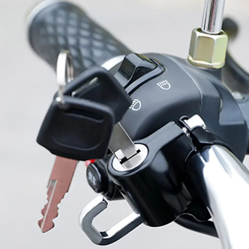 Universal Motorcycle Helmet Lock | 22–28mm Handlebar Helmet Lock QXL