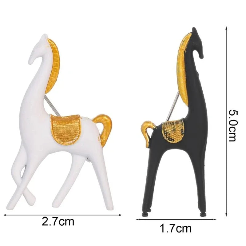 Animal Horse Brooch | Fashion Pony Pin for Men & Women Fashion Brooch Pin QXL
