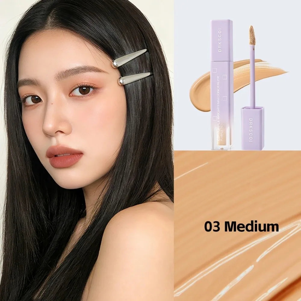 6-Shade Hydrating Under-Eye Concealer | Long-Lasting Cream Under-Eye Concealer QXL 06 Medium