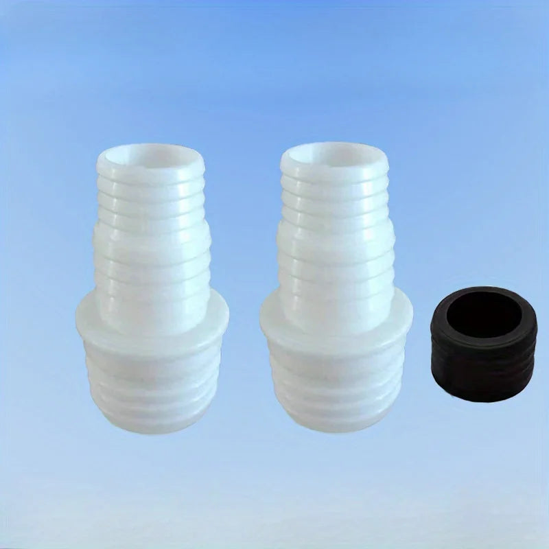 2-Pack Threaded Drain Pipe Adapter 22mm to 32mm + Seal Gasket Pipe Adapter QXL
