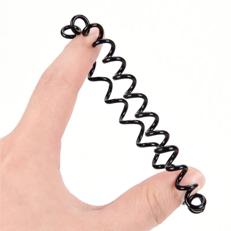 10-Pack Telephone Wire Cord Scrunchies | Elastic Hair Ties Hair Ties Scrunchies QXL