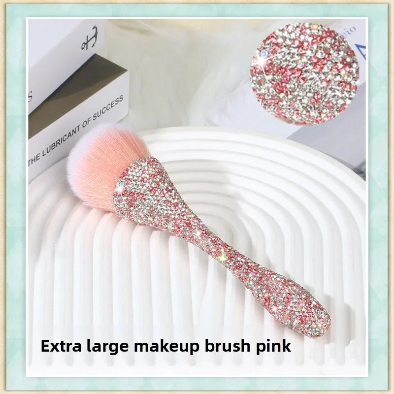 Diamond Eyeshadow Powder Brush | Slim Wool Fiber Eye Tool Eyeshadow Powder Brush QXL pink