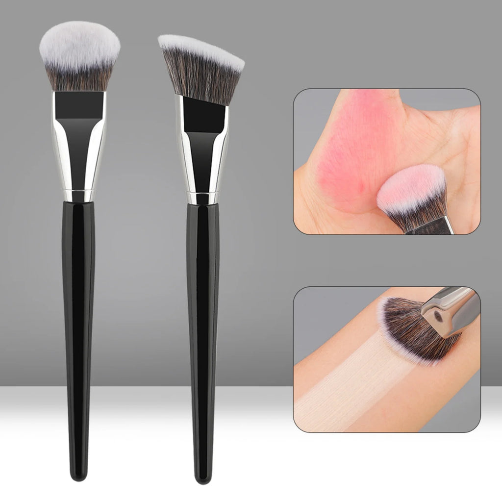 MOZHOU Soft Long Foundation Makeup Brush – Wet & Dry Foundation Makeup Brush QXL