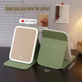 LED Vanity Mirror with Lights | Rechargeable Desktop Makeup Mirror LED Vanity Mirror QXL Extra large green China Mainland