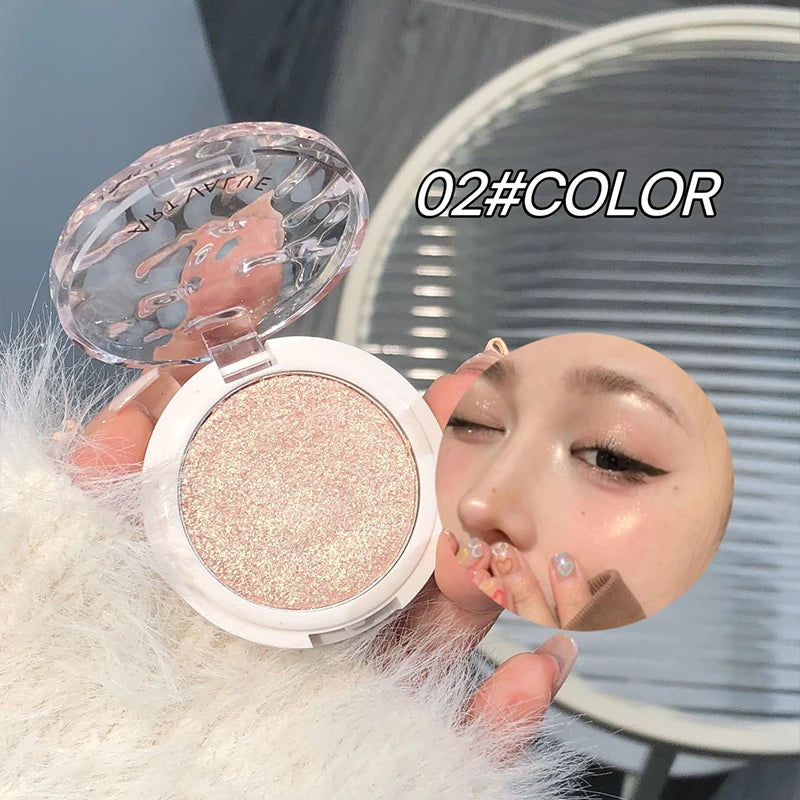 Art Value Glitter Highlighter Palette – Champagne Gold Contour Highlighter Palette QXL 02