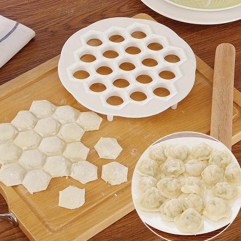 Plastic Dumpling Mold & Dough Press | DIY Pastry Maker Tool Dumpling Mold Press QXL