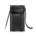 YITHOR Portable Mini AM FM Radio | Loud Speaker, AA Battery Portable AM/FM Radio QXL black