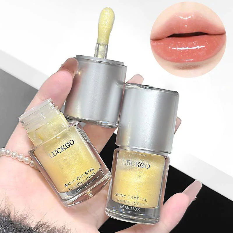 Crystal Mirror Lip Gloss | Hydrating Natural Color Lip Glaze Lip Gloss QXL