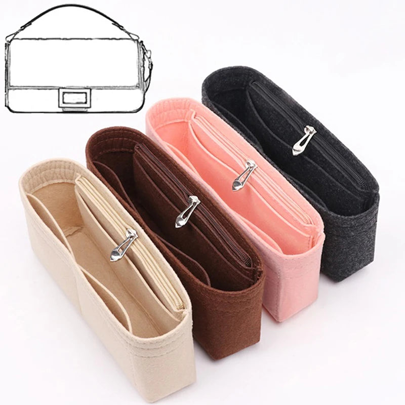 Felt Purse Organizer Insert | 8-Pocket Tote Bag Liner Purse Organizer Insert QXL