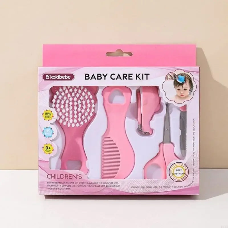 5-Piece Baby Grooming Kit – Brush, Comb & Nail Trimmer Set Baby Grooming Kit QXL
