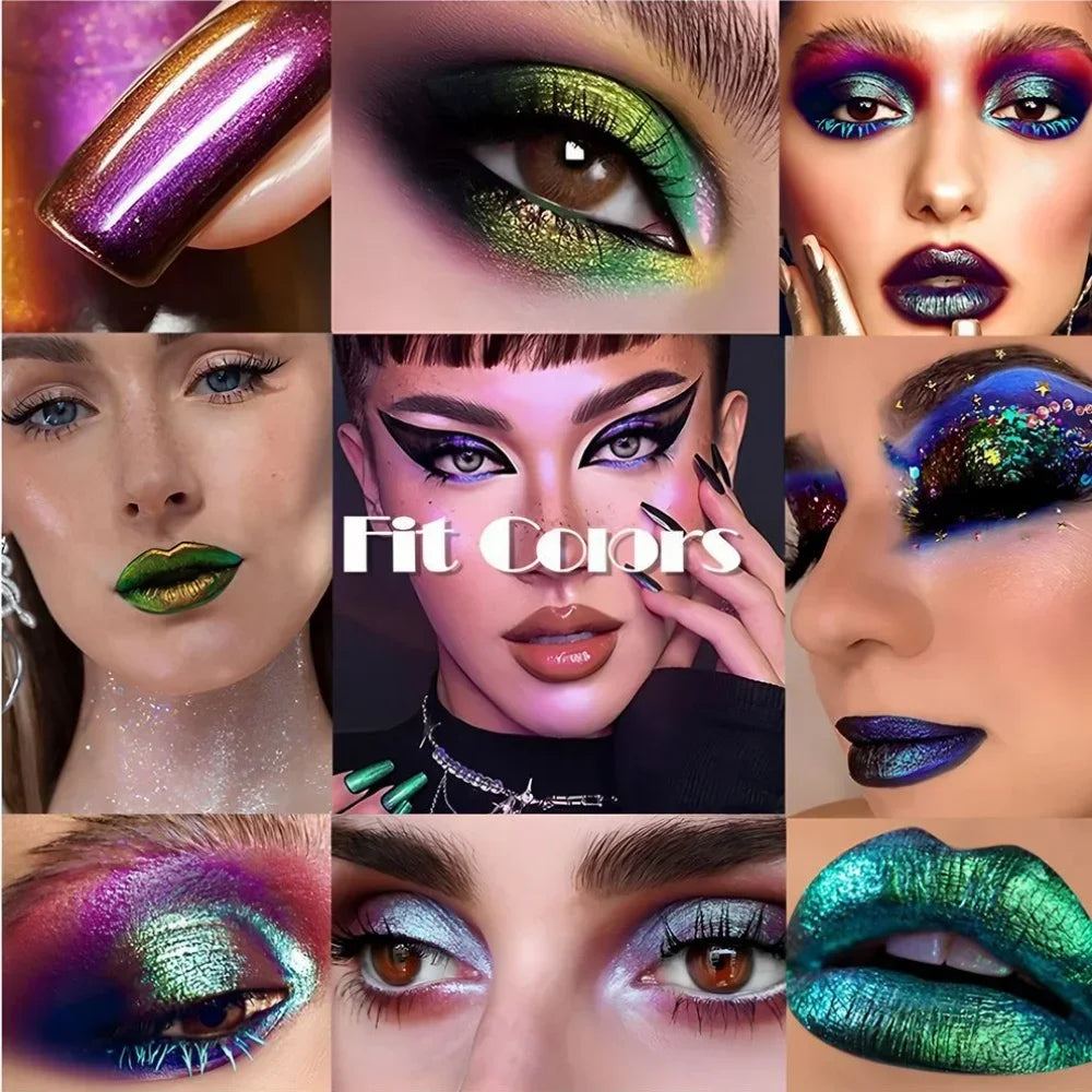 Fit Colors Chameleon Metallic Liquid Eyeshadow – 6 Shades Liquid Eyeshadow QXL