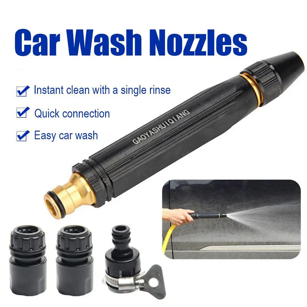Heavy-Duty Adjustable Garden Hose Nozzle | Car Wash Water Gun Garden Hose Nozzle QXL