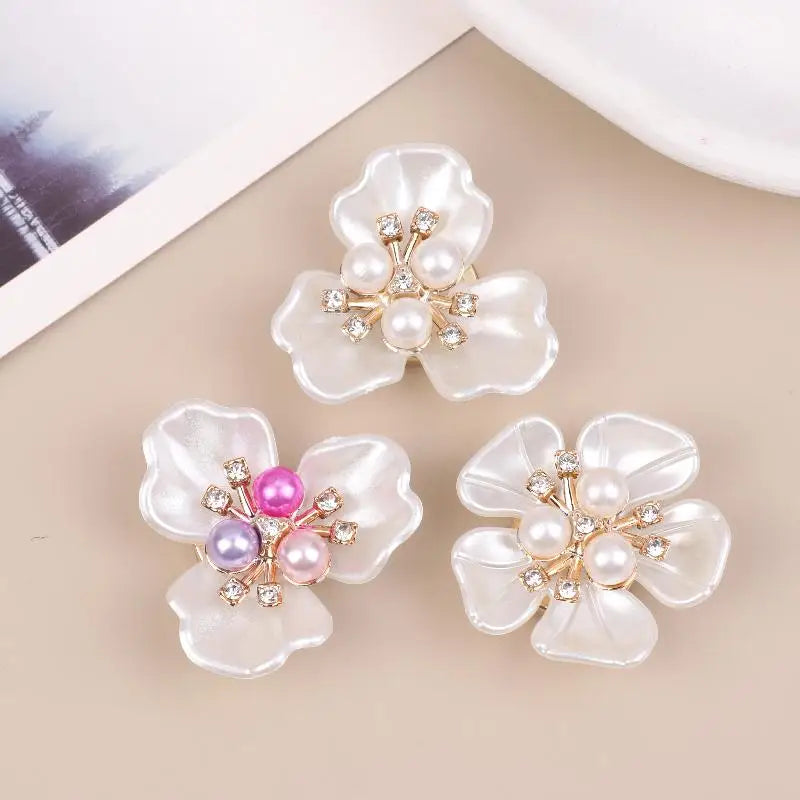 2-Pack Floral Clip-On Button Covers for Shirts & Dresses Button Covers QXL