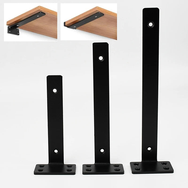 Heavy Duty Invisible Floating Shelf Brackets | 4mm Steel L Bracket Floating Shelf Brackets QXL