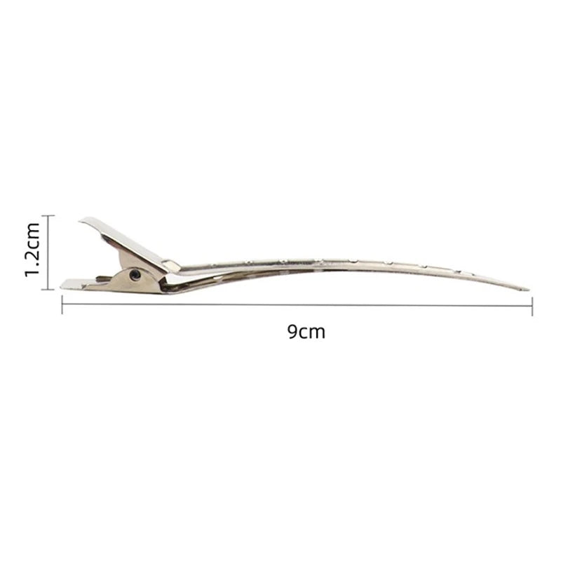 10-Pack Stainless Steel Hair Sectioning Clips | Barber Styling Hair Sectioning Clips QXL