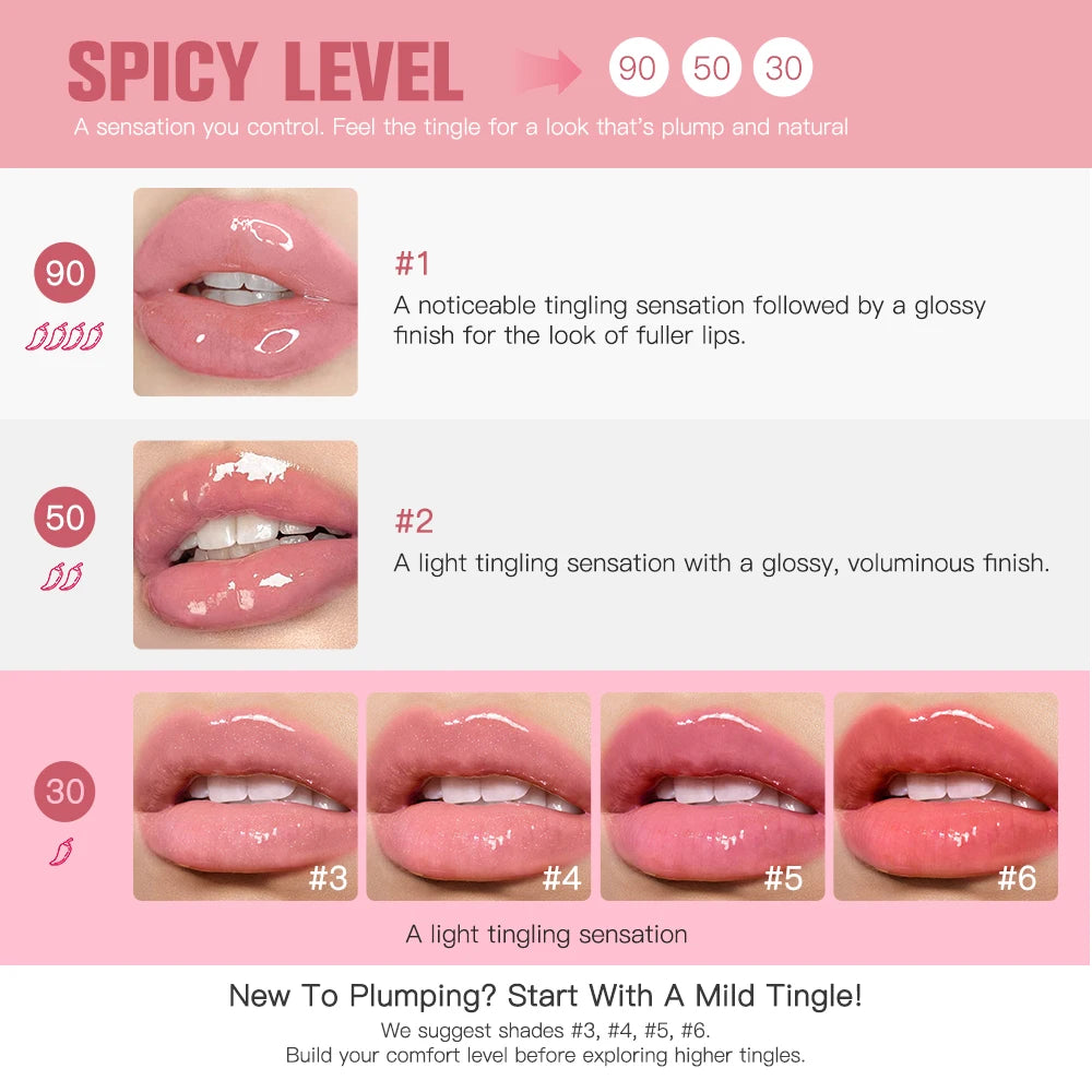 Lip Plumping Oil Gloss | Hydrating, High-Shine & Volumizing Lip Plumping Gloss QXL