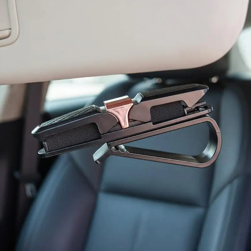 Car Sun Visor Sunglasses Holder Clip | Crystal Rhinestone Bracket Car Visor Organizer QXL