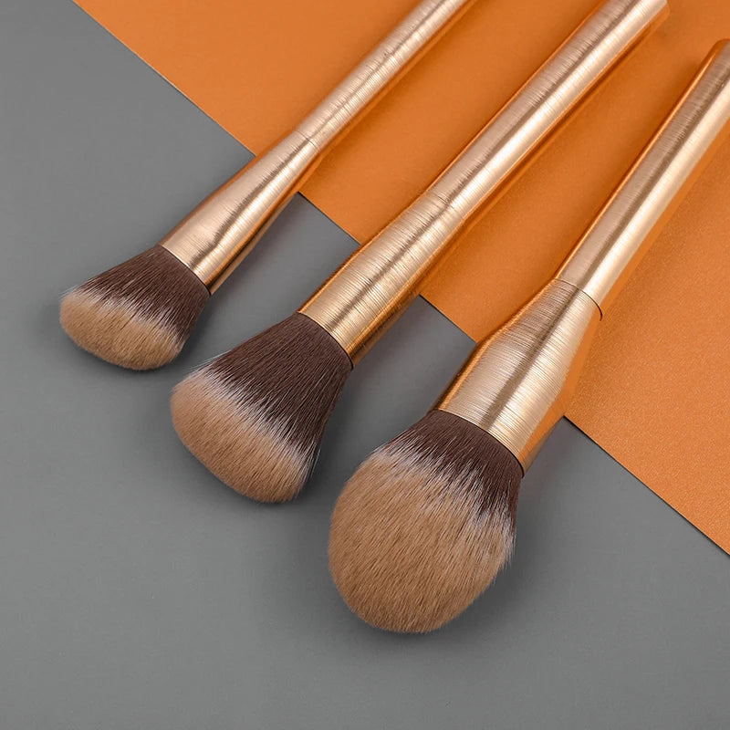 20-Pc Rose Gold Makeup Brush Set | Synthetic Face & Eye Brushes Makeup Brush Set QXL