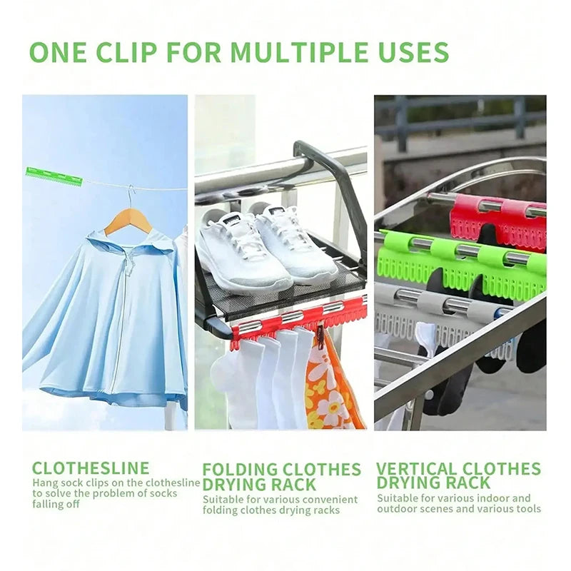 2-Pack Foldable Hanging Rod Sock & Laundry Drying Rack Laundry Drying Rack QXL