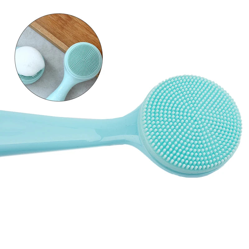Double-Sided Silicone Face Cleansing & Massage Brush Facial Cleansing Brush QXL