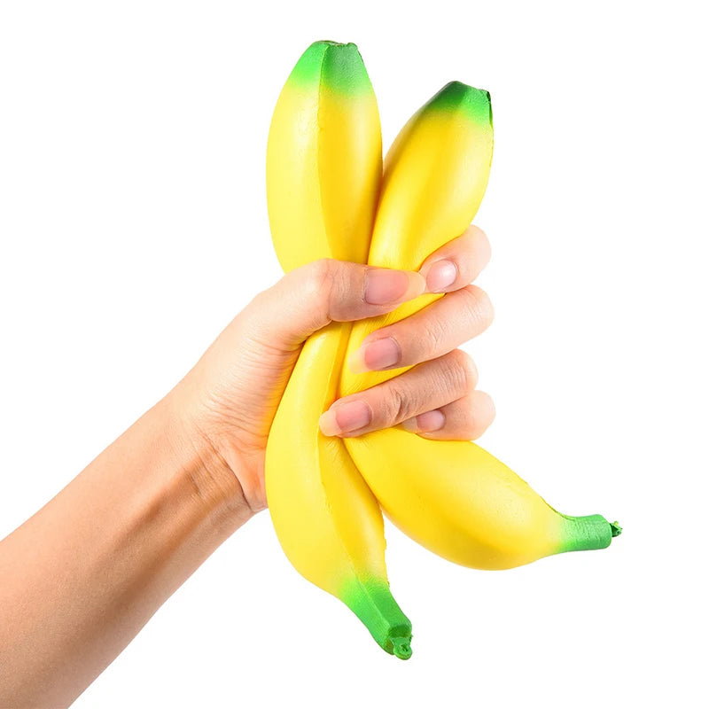 Jumbo Banana Squishy Slow-Rising Squeeze Fidget Toy Squishy Fidget Toy QXL