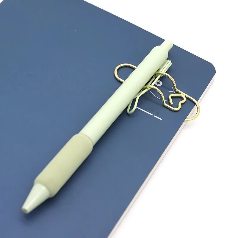 4-Pack Love Heart Pen Clips for Notebooks & Planners Pen Clip Holder QXL