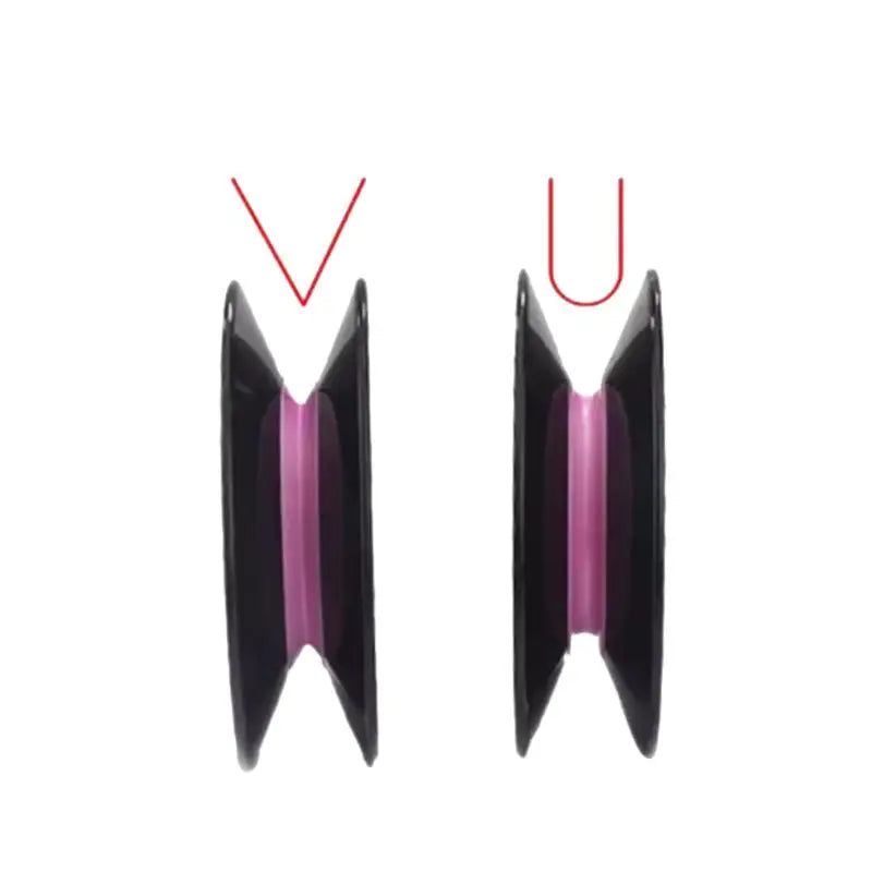 2-Pack 1004 Ceramic U & V-Groove Wire Guide Wheels | Winding Wire Guide Wheel QXL