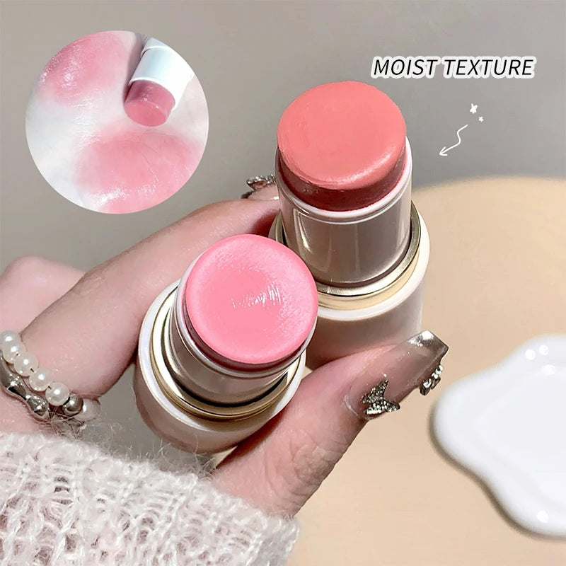 SHAQINUO Glow Blush Stick | Korean Glass Skin Luxe Finish Cream Blush Stick QXL